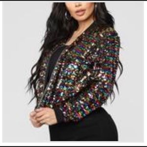 Sequin jacket